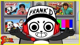 BEST PRANKS ON RYAN'S PARENTS & THE STUDIO SPACE! Prank'd with Combo Panda