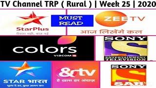 Top 10 TV Channel TRP ( Rural ) | Week 25 | 2020