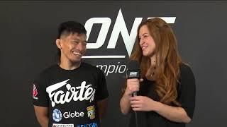 Backstage With Lito Adiwang & Miesha Tate | ONE: FIRE & FURY Interview