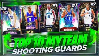 THE TOP 10 BEST SHOOTING GUARDS IN NBA2K20 MYTEAM THAT ARE ON EVERY GODSQUAD!!