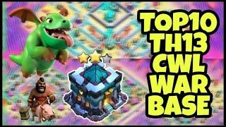 TOP 10  Best TH 13  War Base Anti 2 Star CWL War Base Legend League Bases With Copy Links