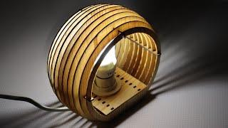 Modern DIY Lamp Light "Drysel'ka" Using Laser. Amazing Wood Products Ideas Tools Creative Craft 2020