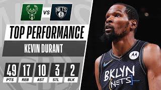 Kevin Durant's 49-PT Triple-Double Powers Nets to Game 5 W! 