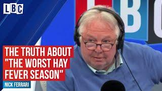 The truth about "the worst hay fever season for 70 years" | LBC