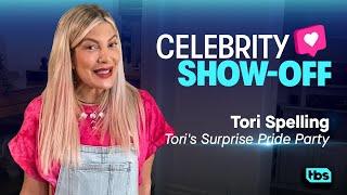 Celebrity Show-Off Tori Spelling Tori's Surprise Pride Party