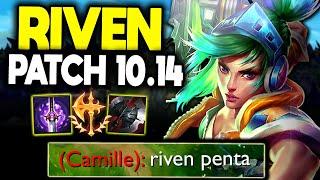 ONE COMBO KILLS ANYONE! (RIVEN BUILD PATCH 10.14+) - SEASON 10 RIVEN TOP LANE GUIDE