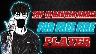 Free Fire Top 10 Cool Nickname || Free Fire Stylish Nickname || THE END