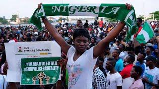 Nigerians protesting police brutality bring Lagos to standstill