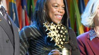 American Keishia Thorpe awarded 'World's Best Teacher' | AFP