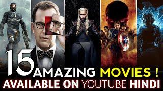 Top 15 Great Hollywood Movies on YouTube in Hindi | Unique Hollywood Movies | AKR Update