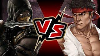 Scorpion (MORTAL KOMBAT) VS Ryu (STREET FIGHTER) | BATTLE ARENA