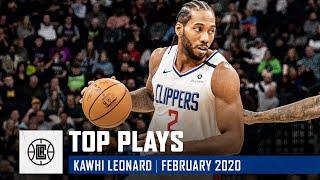 Kawhi Leonard's Top Plays of February | LA Clippers