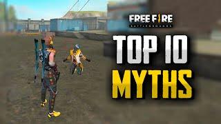 Top 10 Mythbusters in FREE FIRE BATTLEGROUNDS Mobile-Funny Facts