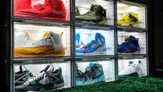 THE BEST Light Up Drop Front Shoe Containers For Sneaker Collection Display