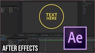 After Effects Tutorial 1 - Simple Line Text Reveal Introduction Animation