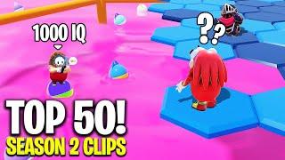 TOP 50 SEASON 2 CLIPS!! - Fall Guys Funny Daily Moments & WTF Highlights #117