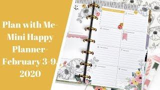 Plan with Me- Mini Happy Planner- February 3-9, 2020