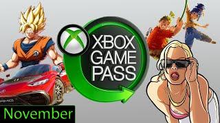 Xbox Game Pass November 2021 Games Suggestions and Additions