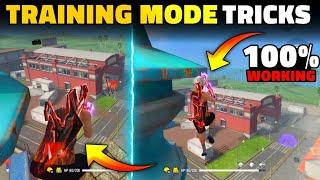 TOP 10 HIDING PLACES IN TRAINING GROUND FREEFIRE | TRAINING MODE TIPS AND TRICKS FOR FREE FIRE