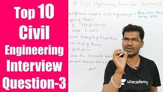 Top 10 Civil Engineering Interview Question - 3 | जॉब इंटरव्यू में पूछे जाने वाला सवाल