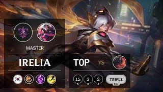 Irelia Top vs Aatrox - KR Master Patch 10.1