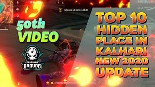 TOP 10 HIDDEN PLACE IN KALAHARI 2020 UPDATE | FREE FIRE | DEADSHOT GAMING |