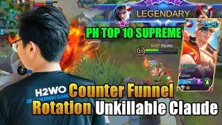 H2WO COUNTER FUNNEL ROTATION UNKILLABLE | Supreme TOP 10 Ph CLAUDE