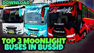 Top 3 Moonlight tourist bus livery for bus simulator indonesia | Bussid Malayalam | Kerala bus skin