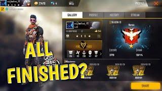 MY LAST VIDEO?? BYE BYE GUYS!! 3800 SCORE,63 LEVEL ALL FINISH FREE FIRE......