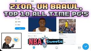 ZION Williamson goes CRAZY in debut. University of Kansas BRAWL. Top 10 Point Guards of ALL TIME!