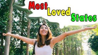 Top 10 Most Loved States in the US.