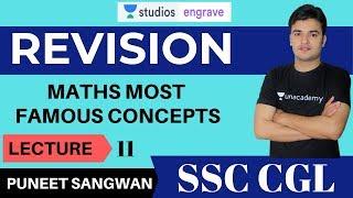 L11: Maths Most Important Concepts | Target SSC CGL 2019/2020/2021 | Puneet Sangwan