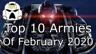 Top 10 Warhammer 40k Armies of February 2020