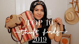 TOP 10 BEST THRIFT STORE FINDS 2019 // Designer items, home decor & MORE!