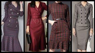 Office wear classy dress design ideas for women 2k20 // top designer office wear bodycon dress desig