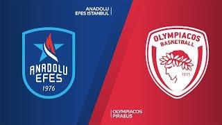 Anadolu Efes Istanbul - Olympiacos Piraeus Highlights | EuroLeague, RS Round 28