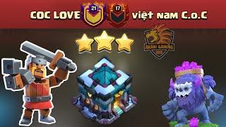 TOP 5 TRẬN HAY NHẤT CUỘC CHẠM TRÁN COC LOVE vs VIỆT NAM COC Clash of clans | Akari Gaming