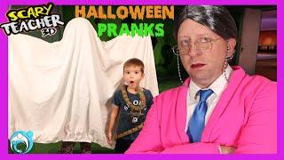 HALLOWEEN Pranks on SCARY TEACHER In Real Life (Thumbs Up Family)