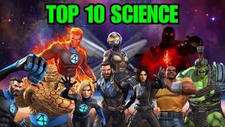 TOP 10 SCIENCE : Les meilleurs champions science - MARVEL CONTEST OF CHAMPIONS