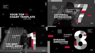 Chart Scenes / Top 10 / Background Elements ★ After Effects Template ★ AE Templates