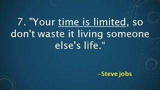 Top 10 Life Changing Quotes of Steve Jobs