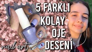 5 Kolay Oje Deseni | Nail Art