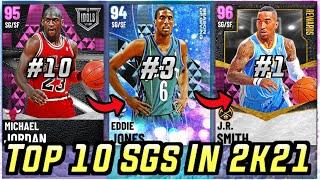 THE TOP 10 BEST SHOOTING GUARDS IN NBA2K21 MyTEAM!!