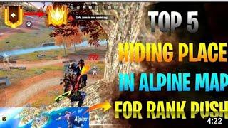 Top 10 New Hidden Place in Alpine Map || Hidden Place in New Map || Free Fire New Hidden Place