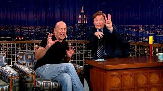 Bruce Willis Is A Real Life Tough Guy - "Late Night With Conan O'Brien"