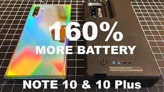 Get 160% More Battery Life!  Note 10 Plus Case 10,000 MAH Zerolemon