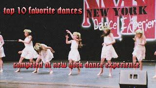 top 10 fav dances competed at new york dance experience