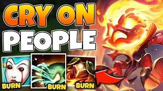 HELLFIRE AMUMU TOP IS 100% AMAZING! CRY ON PEOPLE FOR INSANE DAMAGE - League of Legends