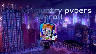 Top 10 country pvpers☠️ BlockmanGo part 1