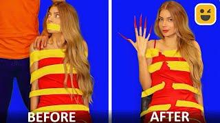 GIRLS PROBLEM WITH LONG NAILS & HAIR! Best DIY Life Hacks Ideas by Mr Degree